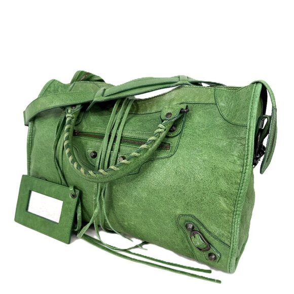 Balenciaga Green Shoulder Bag - Picture 1 of 13